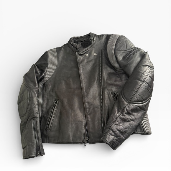 Yamaha Double Riders Womens Black Leather Motorcycle Jacket Sz Small - Picture 7 of 15